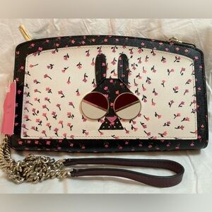 Kate Spade Spademals Money Bunny E/W Wallet Crossbody, Multicolored